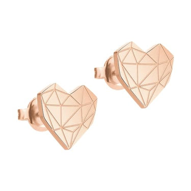 Liebeskind Berlin Ohrstecker aus Edelstahl im Herz-Design im Sale